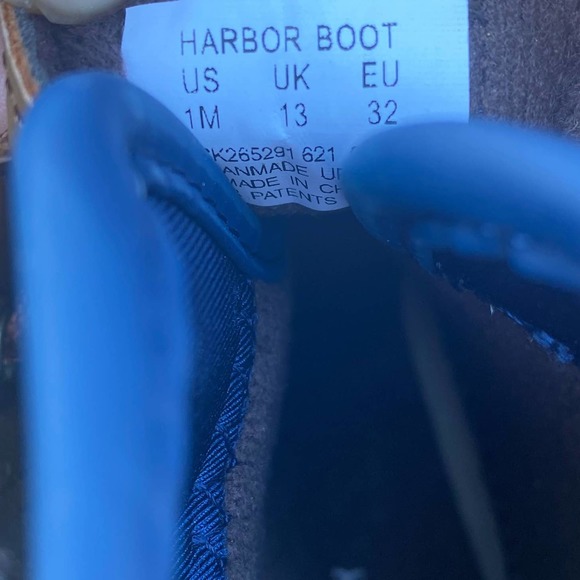 NWT/ NIB Sperry Boys Harbor Duck Boots Tan/Brown (Size 1) - Picture 7 of 7